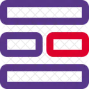 Middle Horizontal Grid Icon