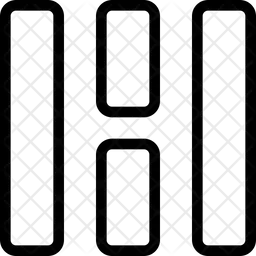 Middle Vertical Grid  Icon