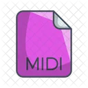 Midi Audio File Icon