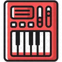 Midi Piano Teclado Ícone