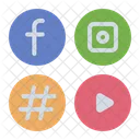 Midias Sociais Marketing Digital Marketing On Line Icon