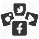Redes Sociais Youtube Facebook Icon