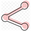 Icone De Linha Fina De Sombra De Cor De Midia Social Icon