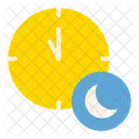 Midnight Clock Time Icon