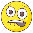 Emoji De Miedo Expresion De Miedo Etiqueta Emocional Icono