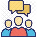 Miembros Del Chat Debate Chat Grupal Icon