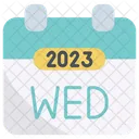 Miercoles 2023 Calendario Icono