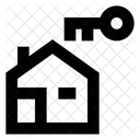 Vermietung Schlussel Privat Symbol