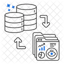 Migracion De Bases De Datos Transferencia De Datos Migracion De Datos Icono