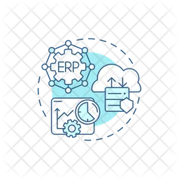 Migración de datos y pruebas.  Icono