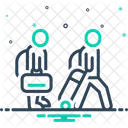 Migration Dwelling Abroad Relocation Icon