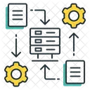 Migrazione Dei Dati Sincronizzazione Dei Dati Sincronizzazione Dei Dati Icon
