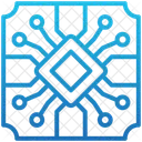 Mikrochip Halbleiter Hardware Symbol