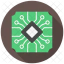 Mikrochip Halbleiter Hardware Icon