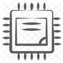 Mikrochip Integrierter Schaltkreis Computerchip Symbol