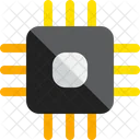 Mikrochip Prozessorchip Prozessor Symbol