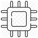 Mikrochip Mikroprozessor CPU Chip Symbol