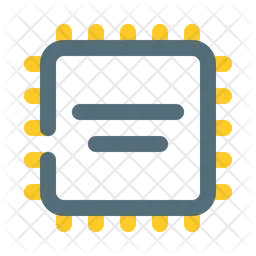 Mikrochip-Chip-Technologie  Symbol