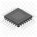 Mikroprozessor Mikrochip Platine Symbol