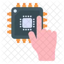 Mikrochip Mikroprozessor CPU Icon