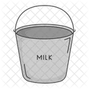 Milcheimer Milchkubel Milch Symbol