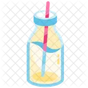 Milchflasche Aus Glas Symbol