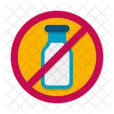 Milchfreie Lebensmittel  Symbol