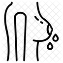 Milchige Bruste Laktation Stillen Symbol
