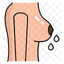 Milchige Bruste Laktation Stillen Symbol