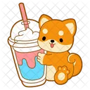 Milchshake Boba Tee Kaugummi Icon