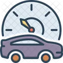 Mileage Speedometer Accelerate Icon