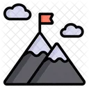 Milestone Peaks Heights Icon