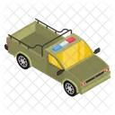 Militarfahrzeug Gepanzerter Pickup Militar Pickup Symbol