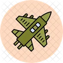 Militärflugzeug  Symbol