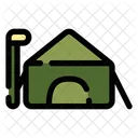 Militarisches Hauptquartier Kommandozentrale Stutzpunkt Symbol