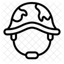 Militärhelm  Symbol