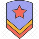 Military Badge Military Star Badge Military Shield 아이콘