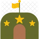 Military Base Bunker Defence Icon