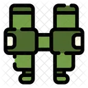 Military Binoculars Discovery Watching Icon