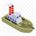 Military Ship Military Boat Armoured Boat Icon