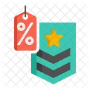 Military Discount  Icon