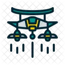 Military Drone Quadcopter Air Drone Icon