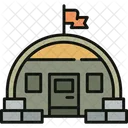 Military Bunker Warehouse Icon