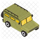 군용 차량 장갑 지프 군용 지프 아이콘