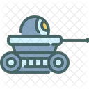 Tank Military Futuristic Icon