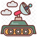Military Satellite Clouds Tank Icon