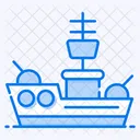 Military Ship Yacht Sailboat Icon