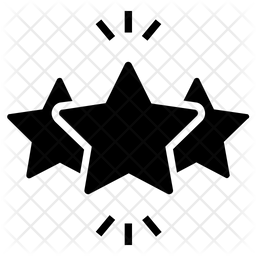 Military Stars Icon - Download in Glyph Style