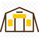 Military Tent Tactical Shelter Field Accommodation Icon