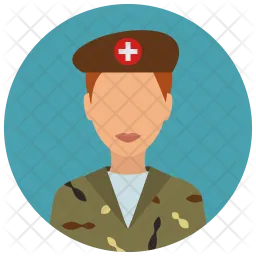 Military woman  Icon